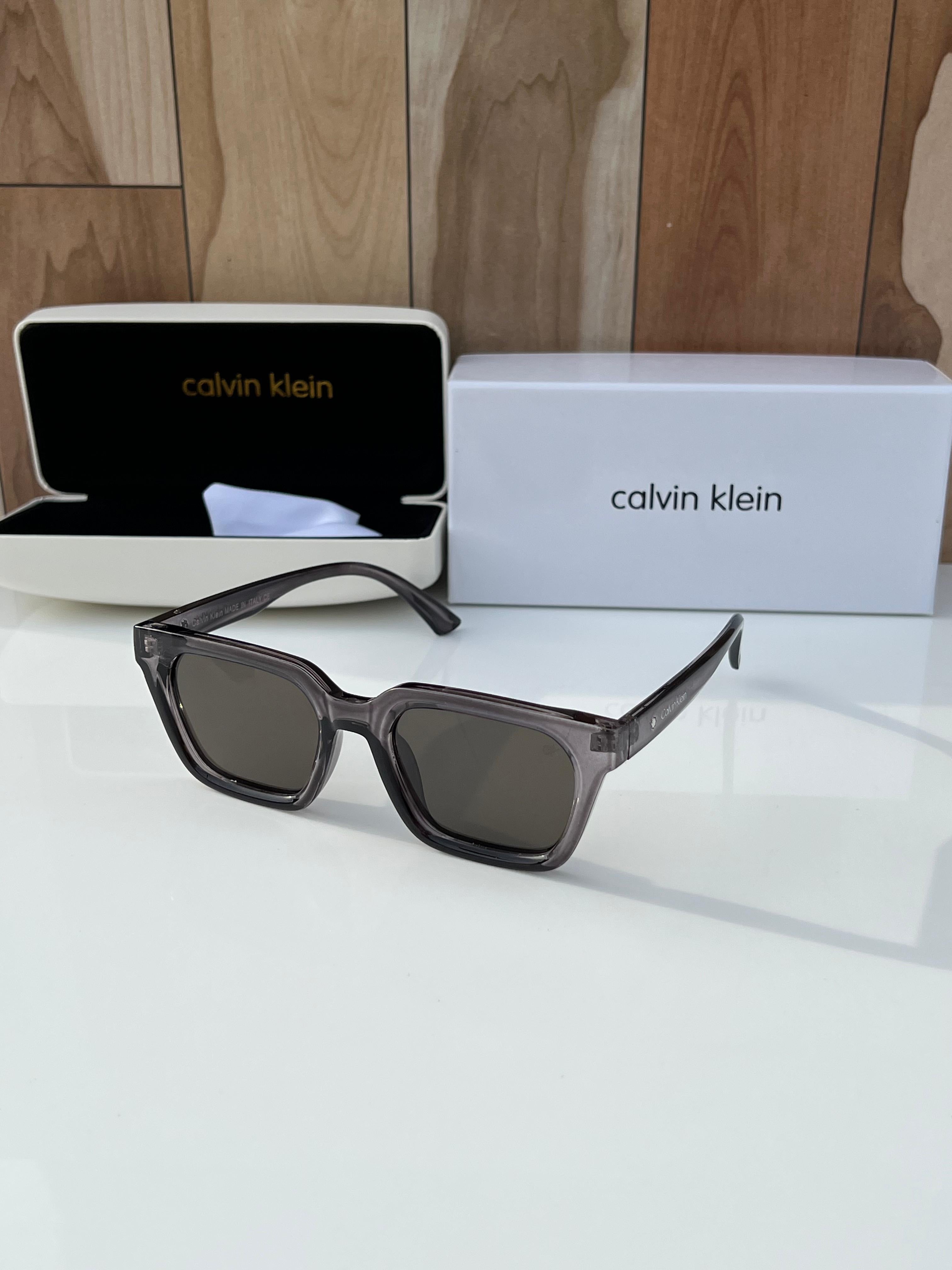 Calvin Klein Grey Green Sunglasses