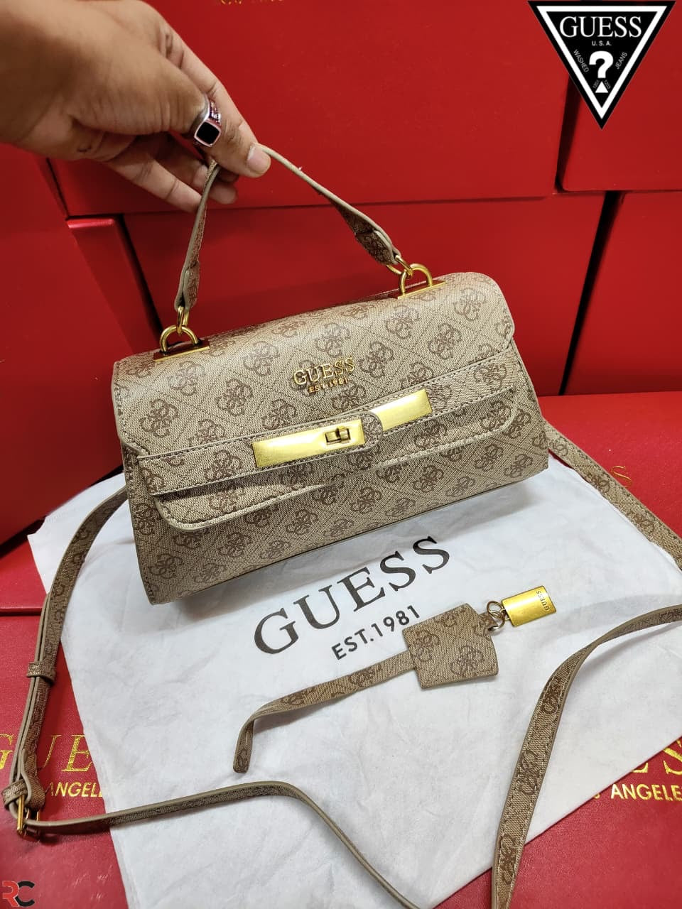 Guess Crocodile Embossed Texture