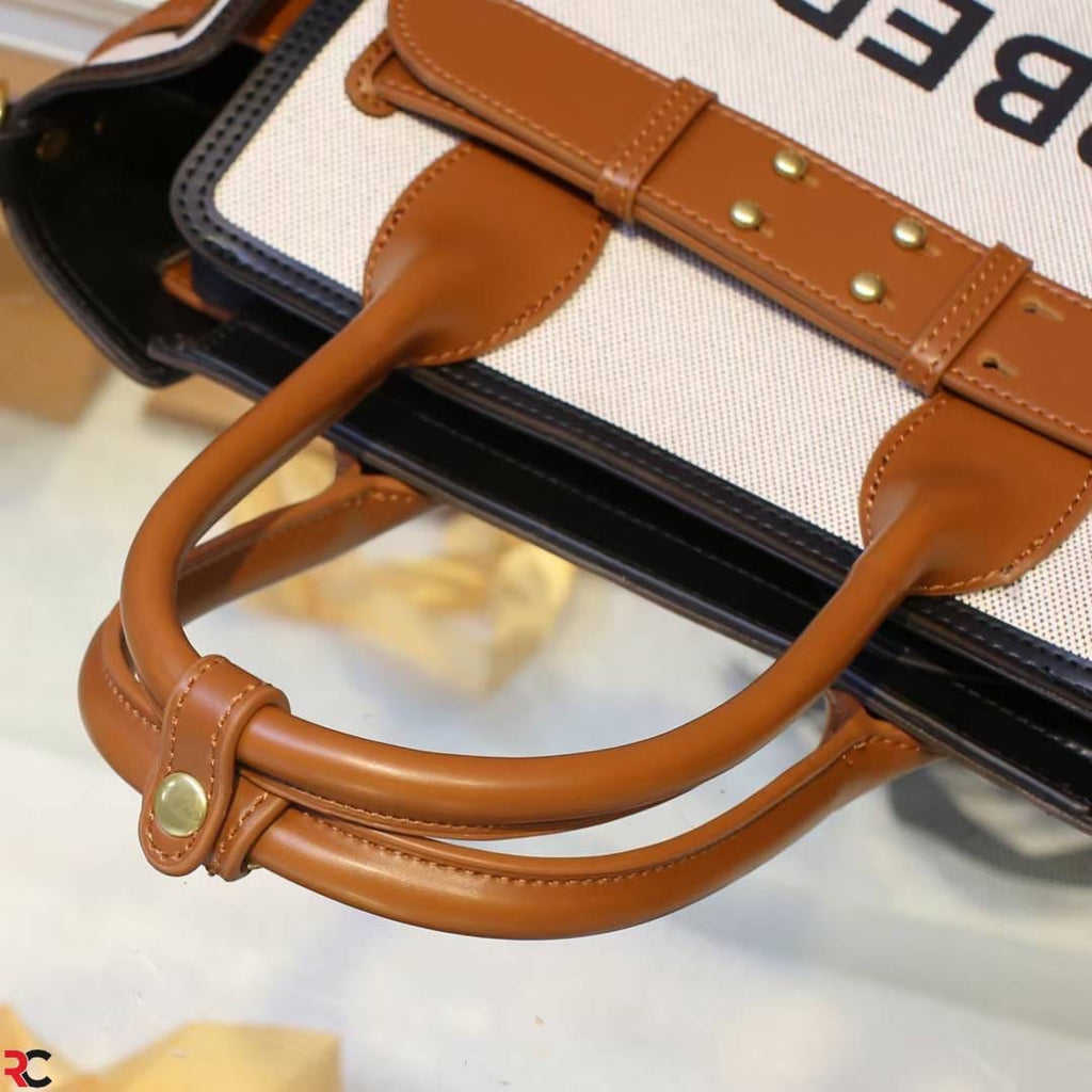 Burberry Horseferry Canvas Tote Bag