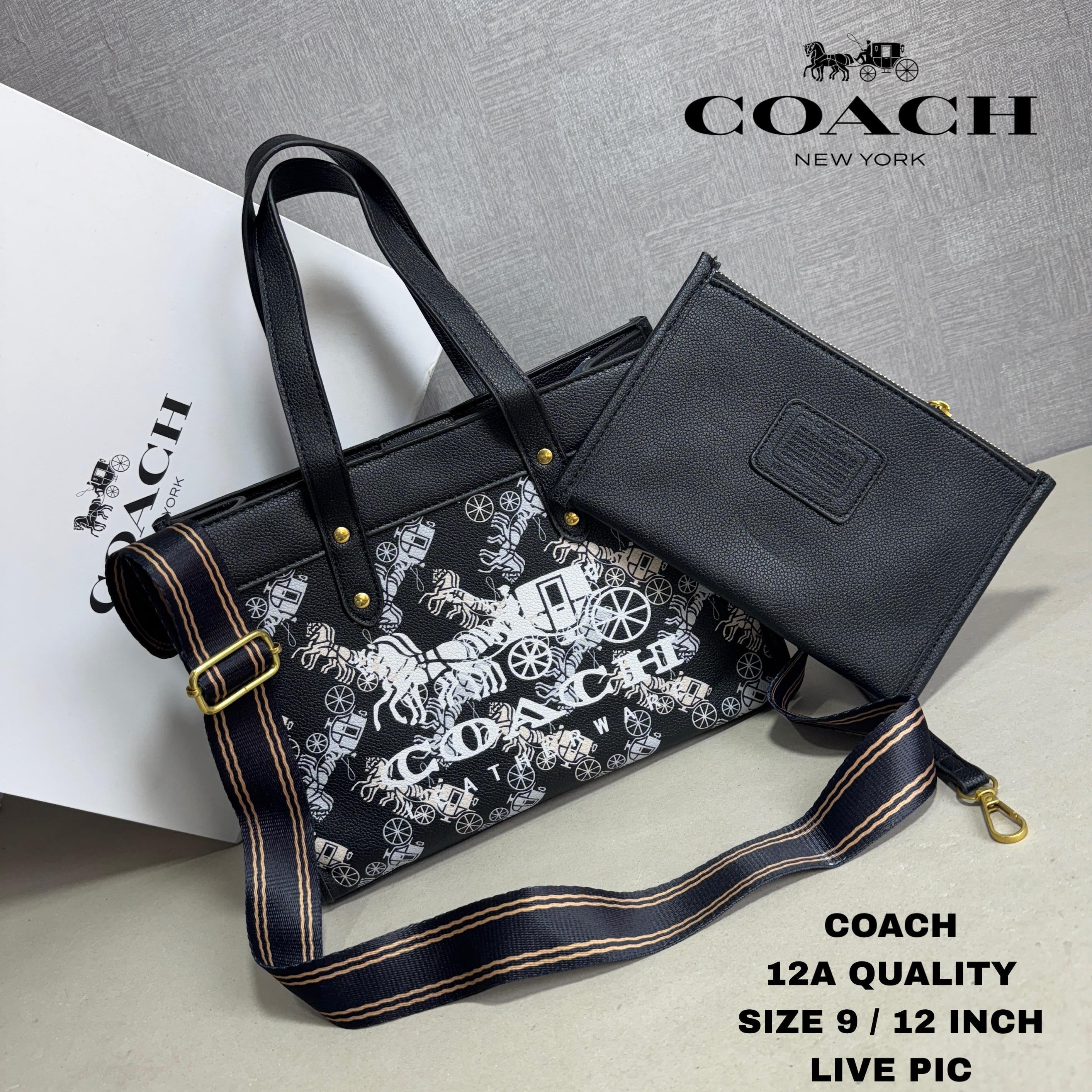 Coach Chalk Multi Badge Field 30 Tote Bag
