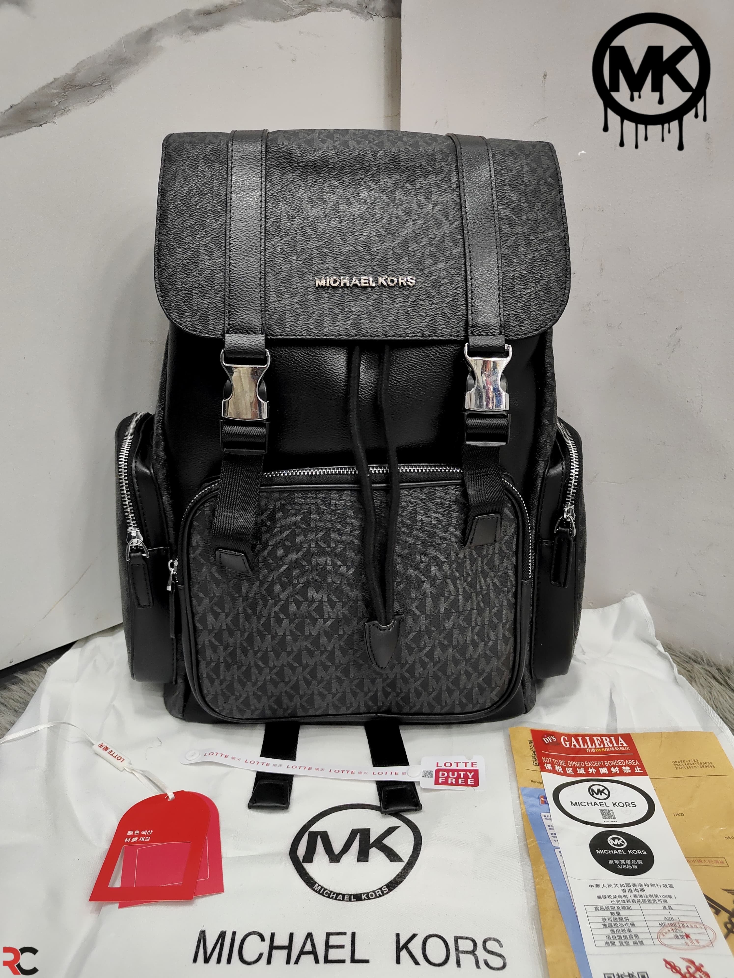 Michael Kors Cooper Logo Signature Canvas Backpack
