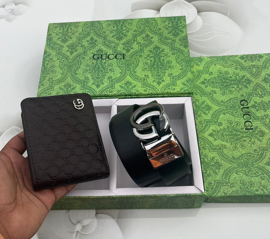 Gucci Wallet & Belt Combo
