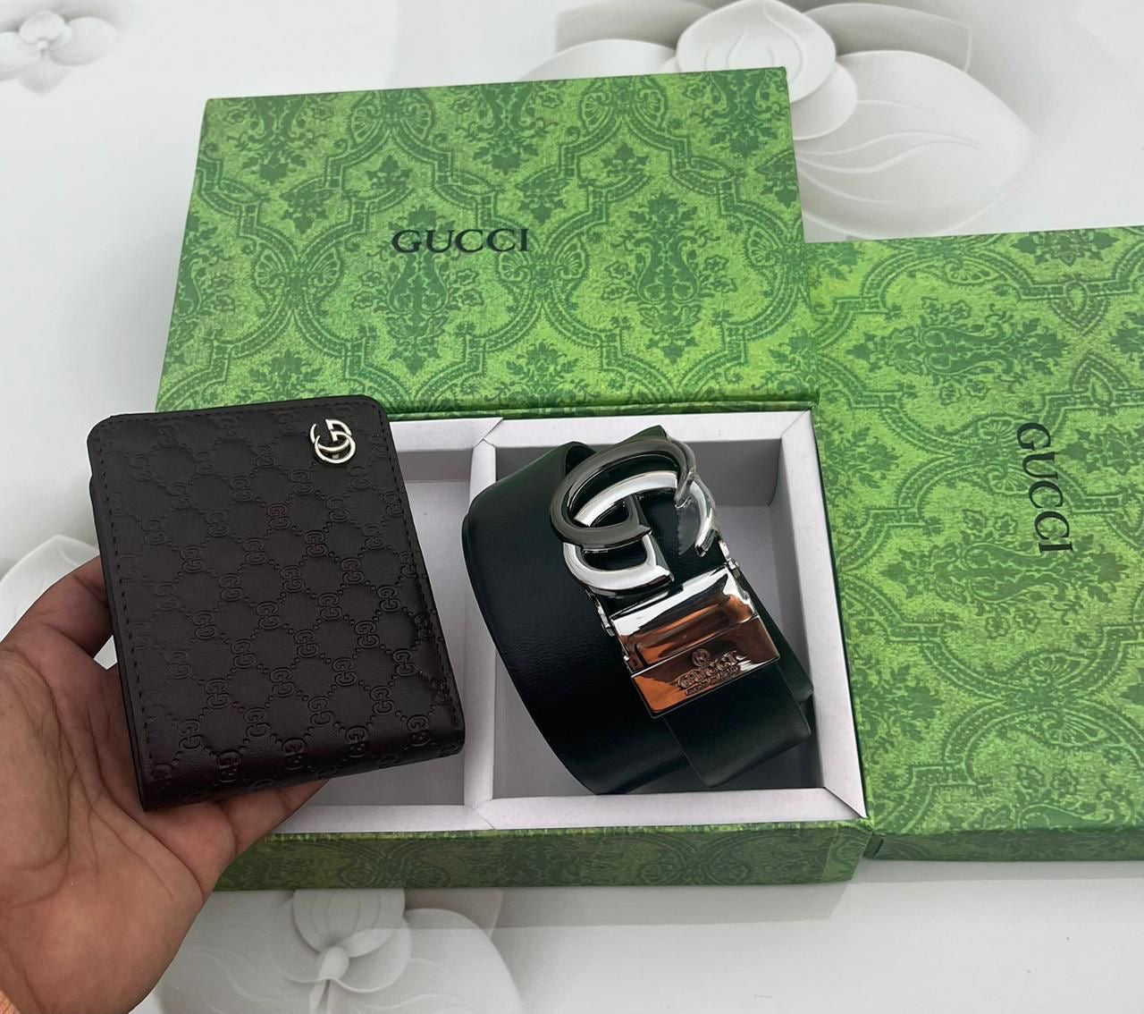 Gucci Wallet & Belt Combo