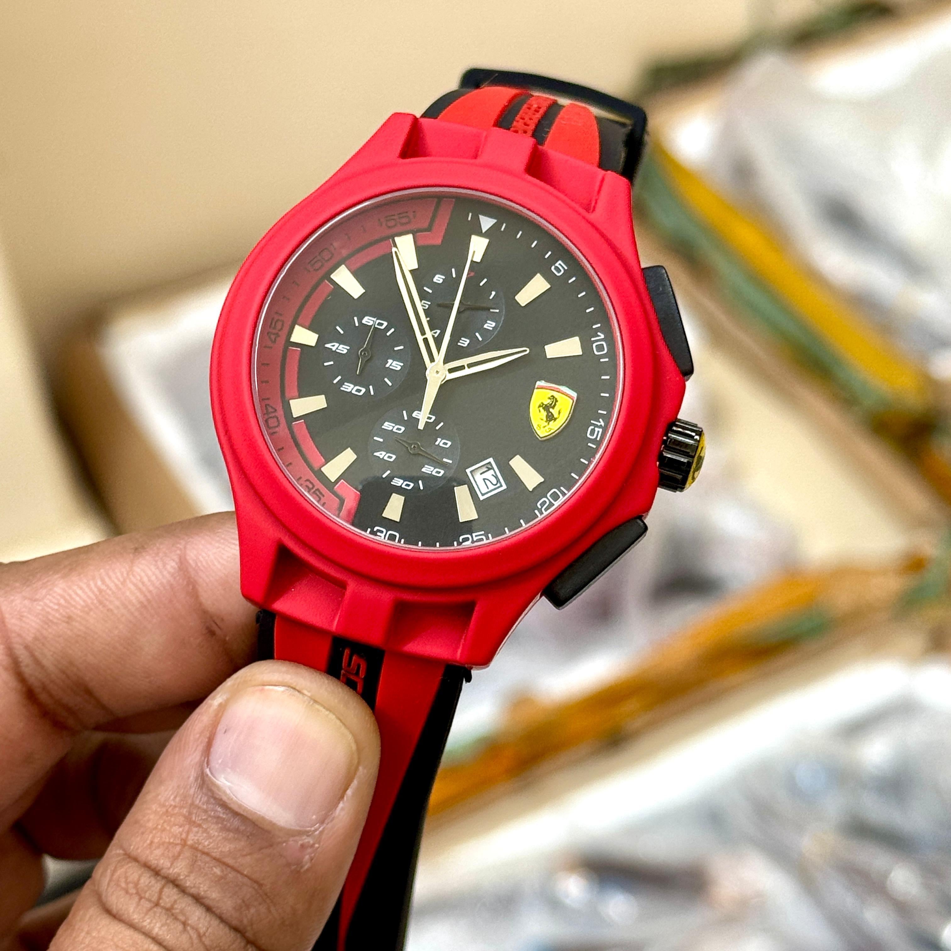 Scuderia Ferrari Red Rev Evo Chronograph