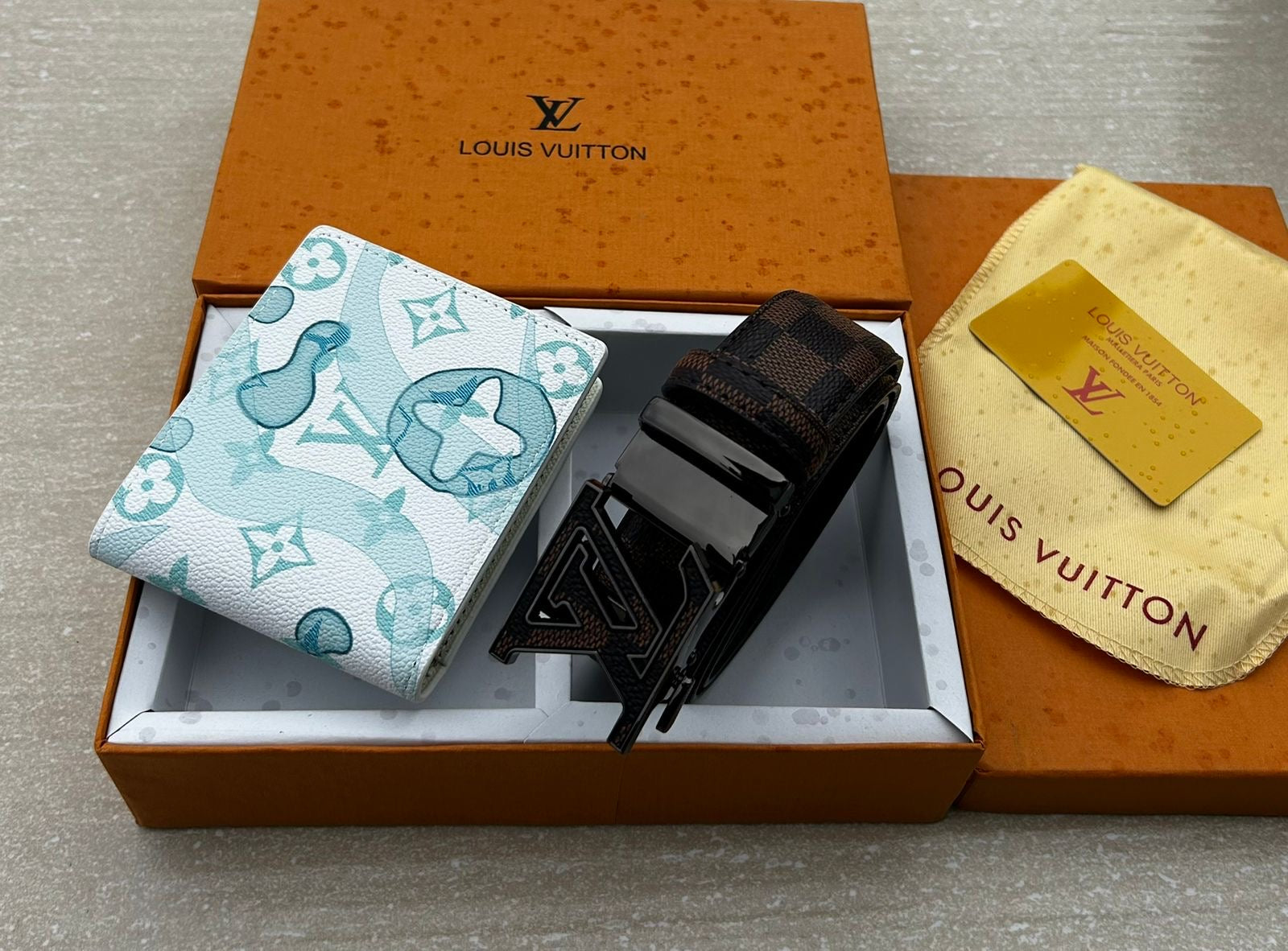 Louis Vuitton Wallet & Belt Combo