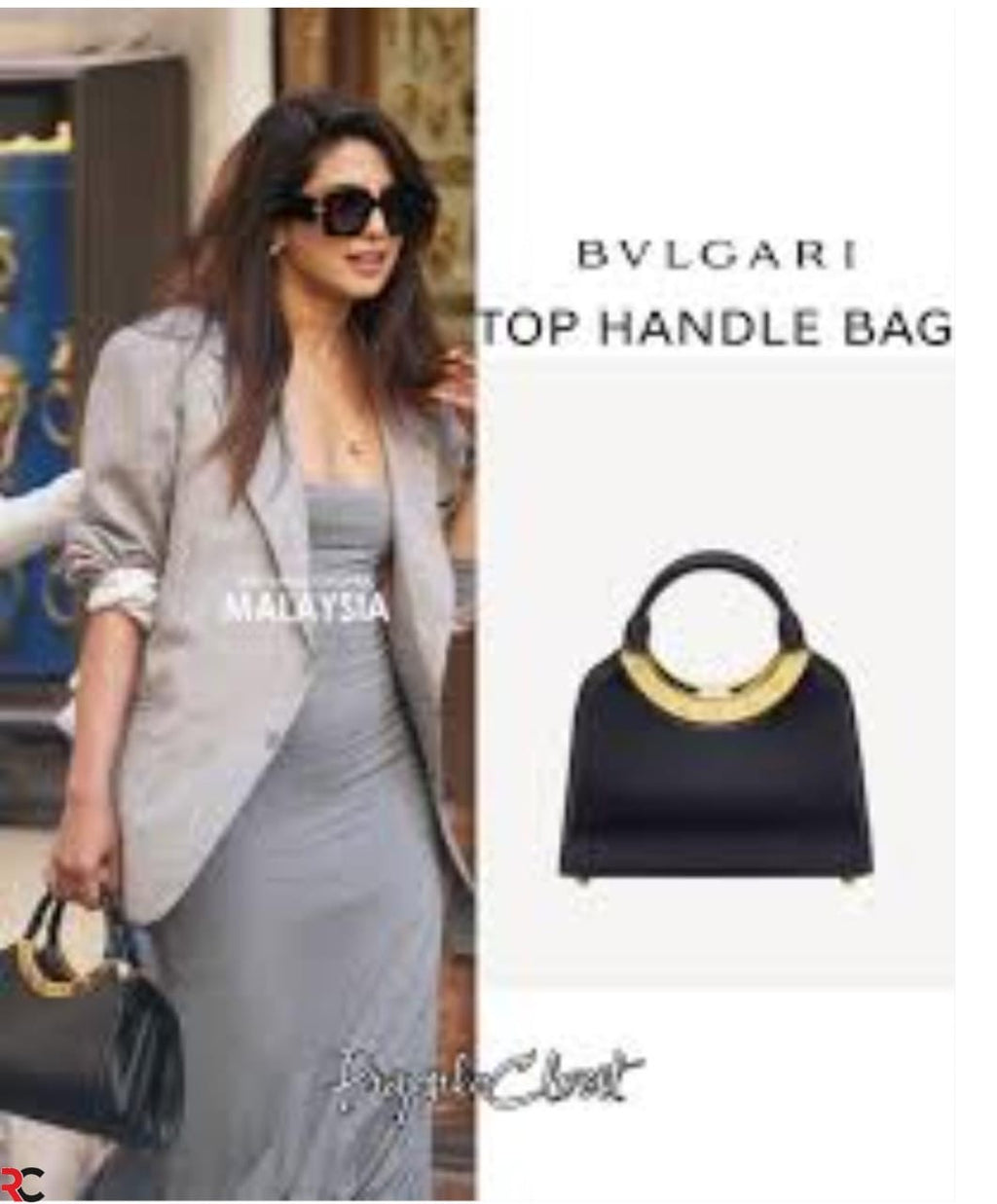 Bvlgari Roma Small Top Handle Bag