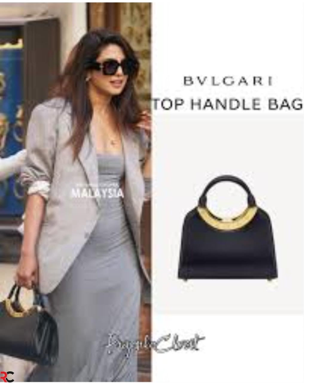 Bvlgari Roma Small Top Handle Bag