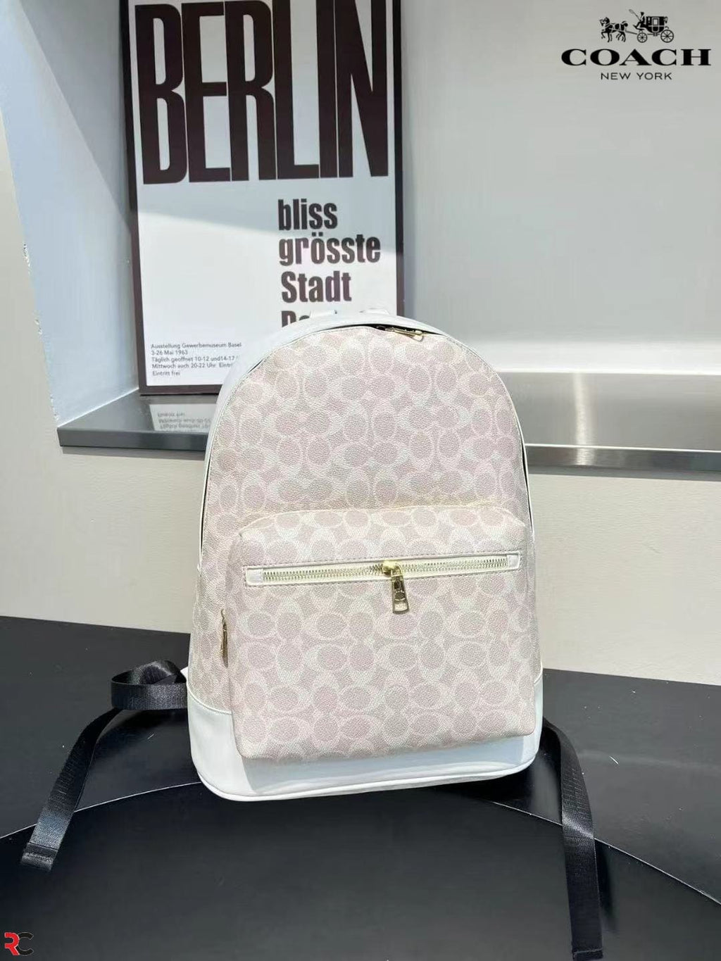 Coach West Backpack Signature Canvas