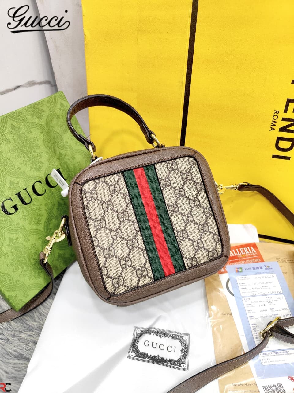 Gucci Ophidia Mini Top Handle Bag