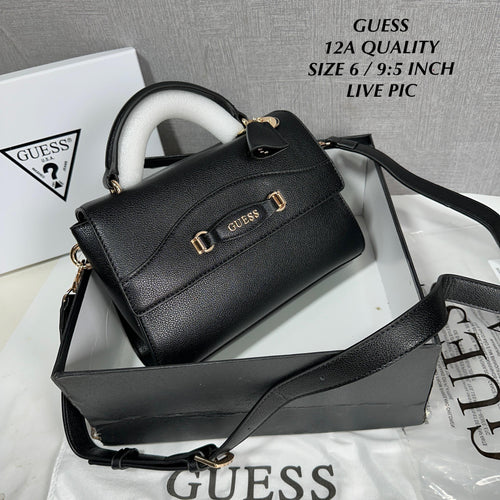 Guess Emera Logo Top Handle Flap