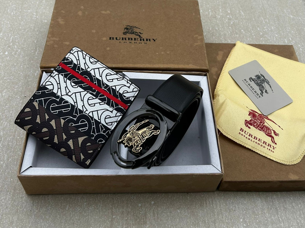 Burberry Wallet & Belt Combo