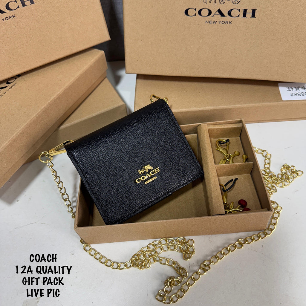 Coach Mini Wallet With Metal Sling