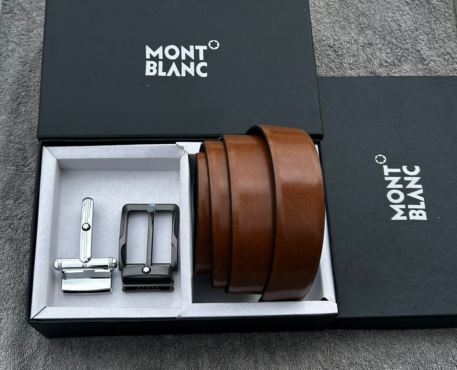 Mont Blanc Double Buckle Belt