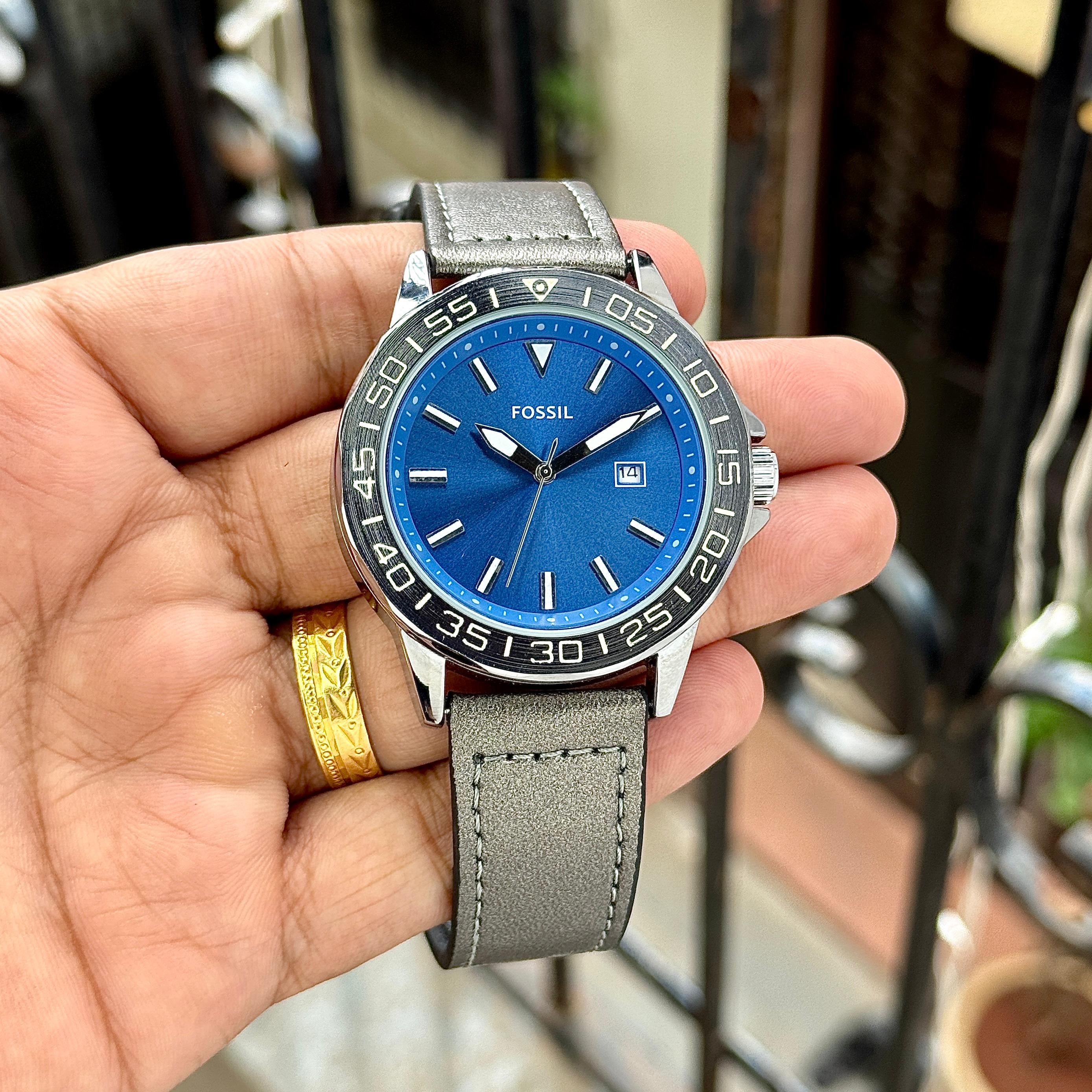Fossil Bannon Blue Dial Edition
