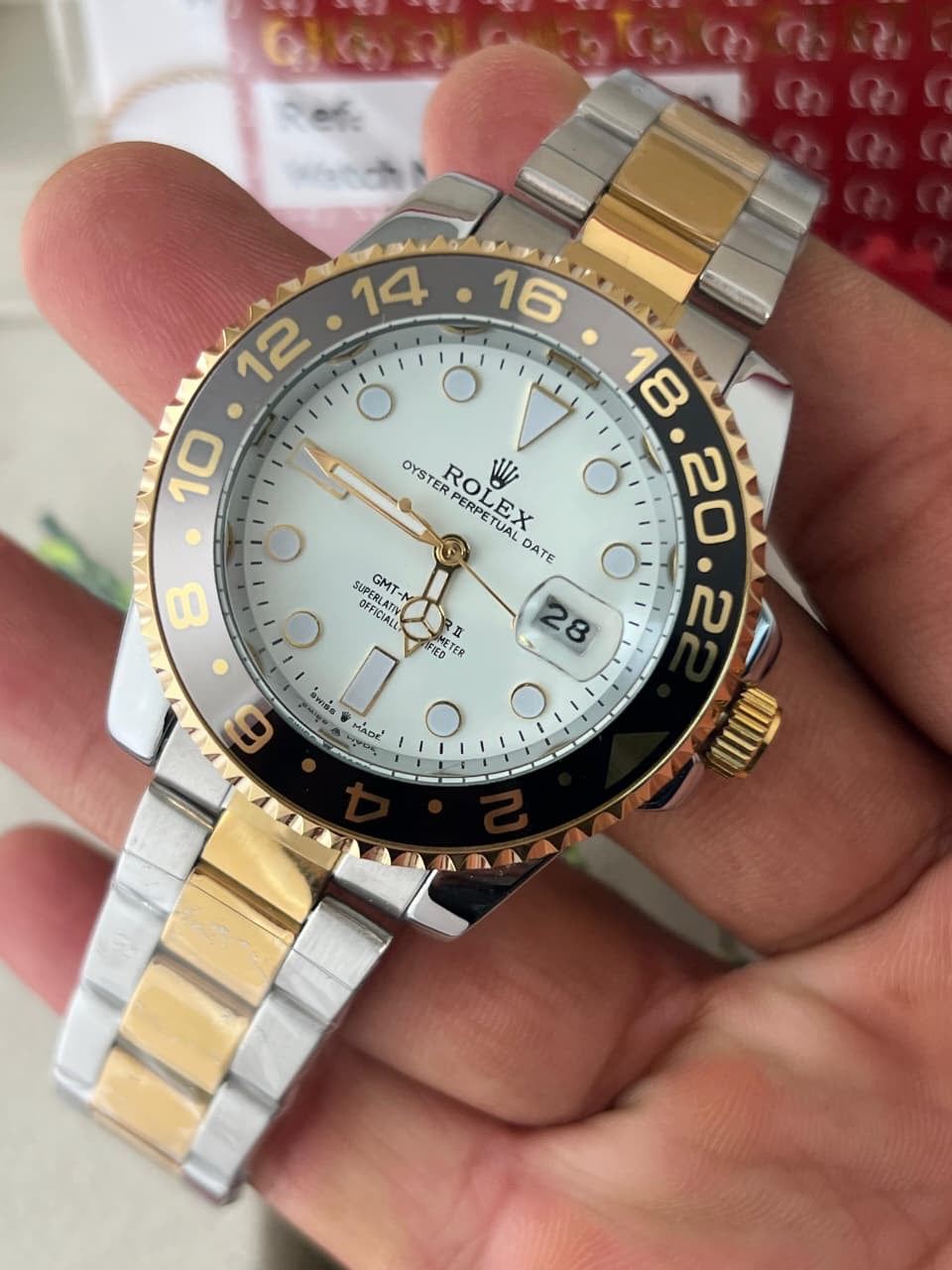 Rolex GMT II Ever gold silver