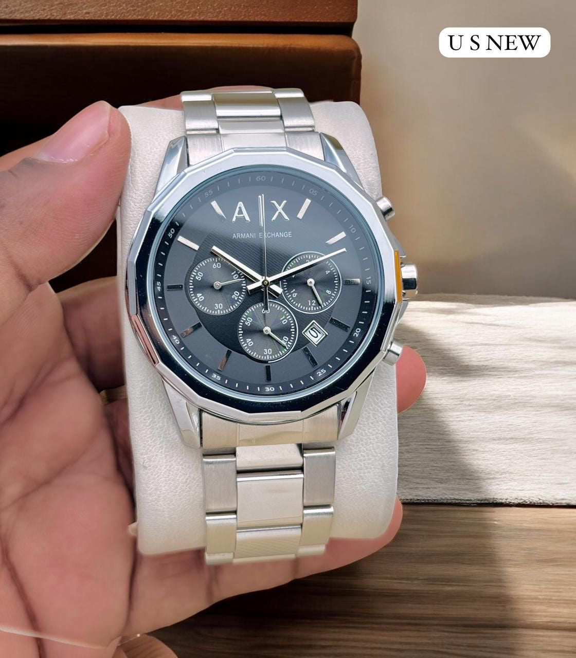 Armani Exchange Black Chronograph Edition