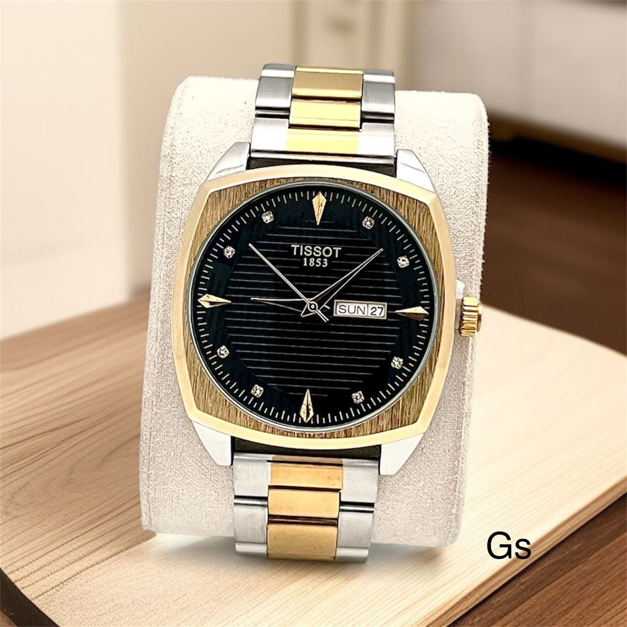 Tissot Rectangular Day Date Watch