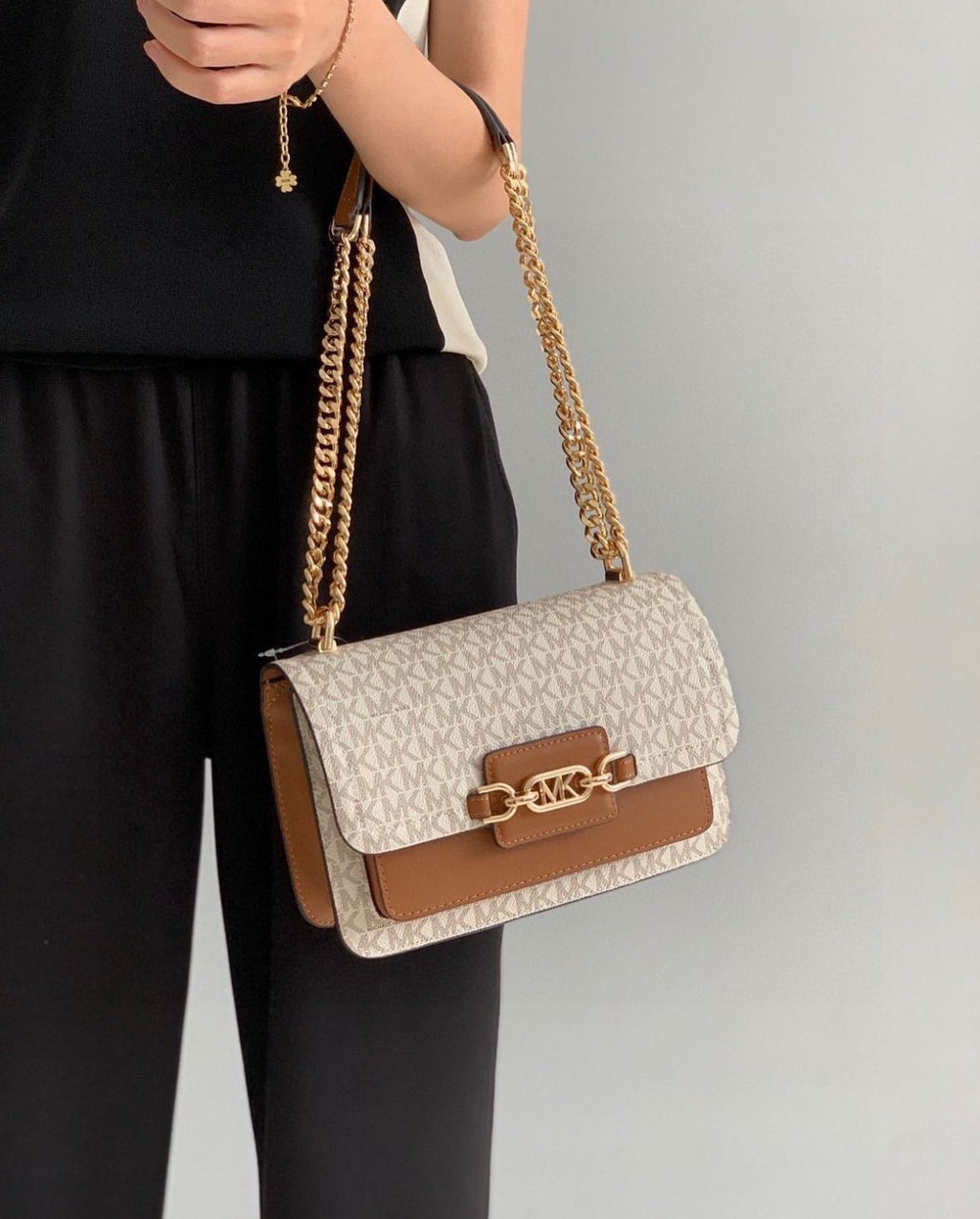 Michael Heather Large Logo Shoulder Bag