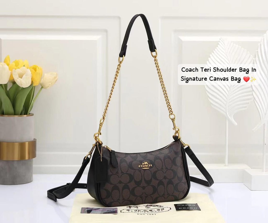 Coach Teri Signature Canvas Bag