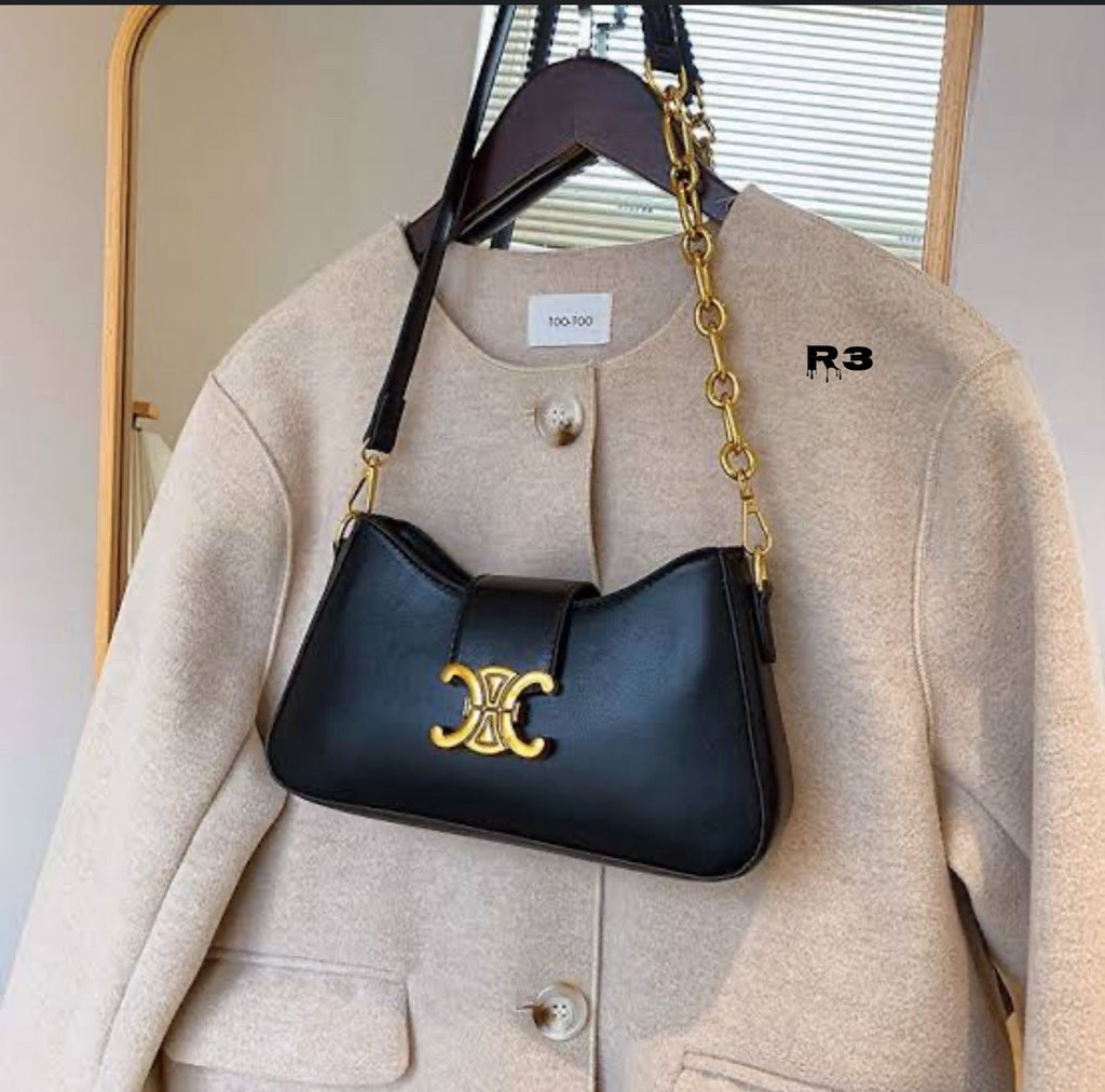 Celine Logo Lock Sling Bag