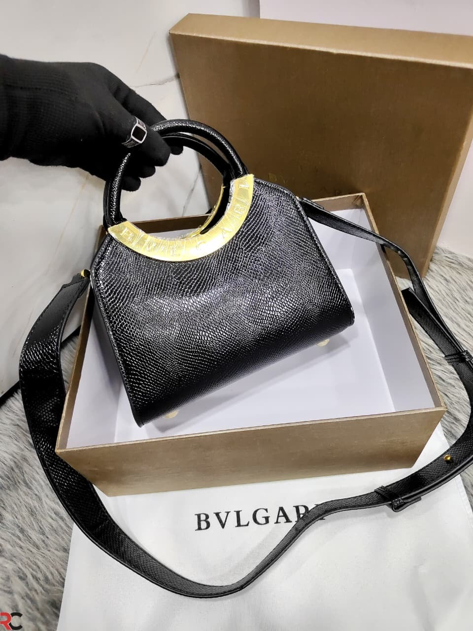 Bvlgari Roma Small Top Handle Bag