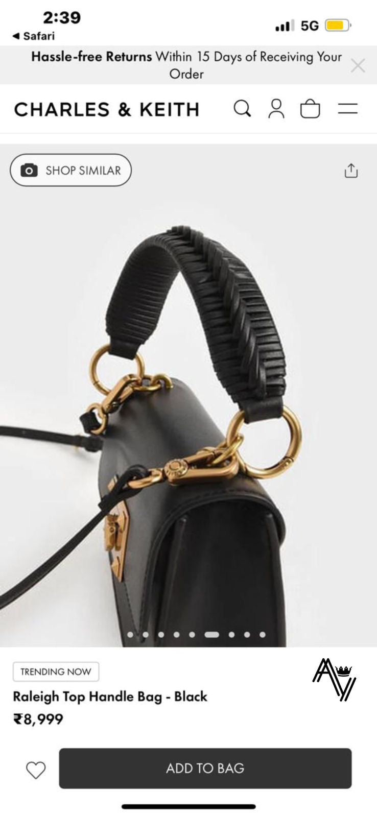 Charles Keith Handbag