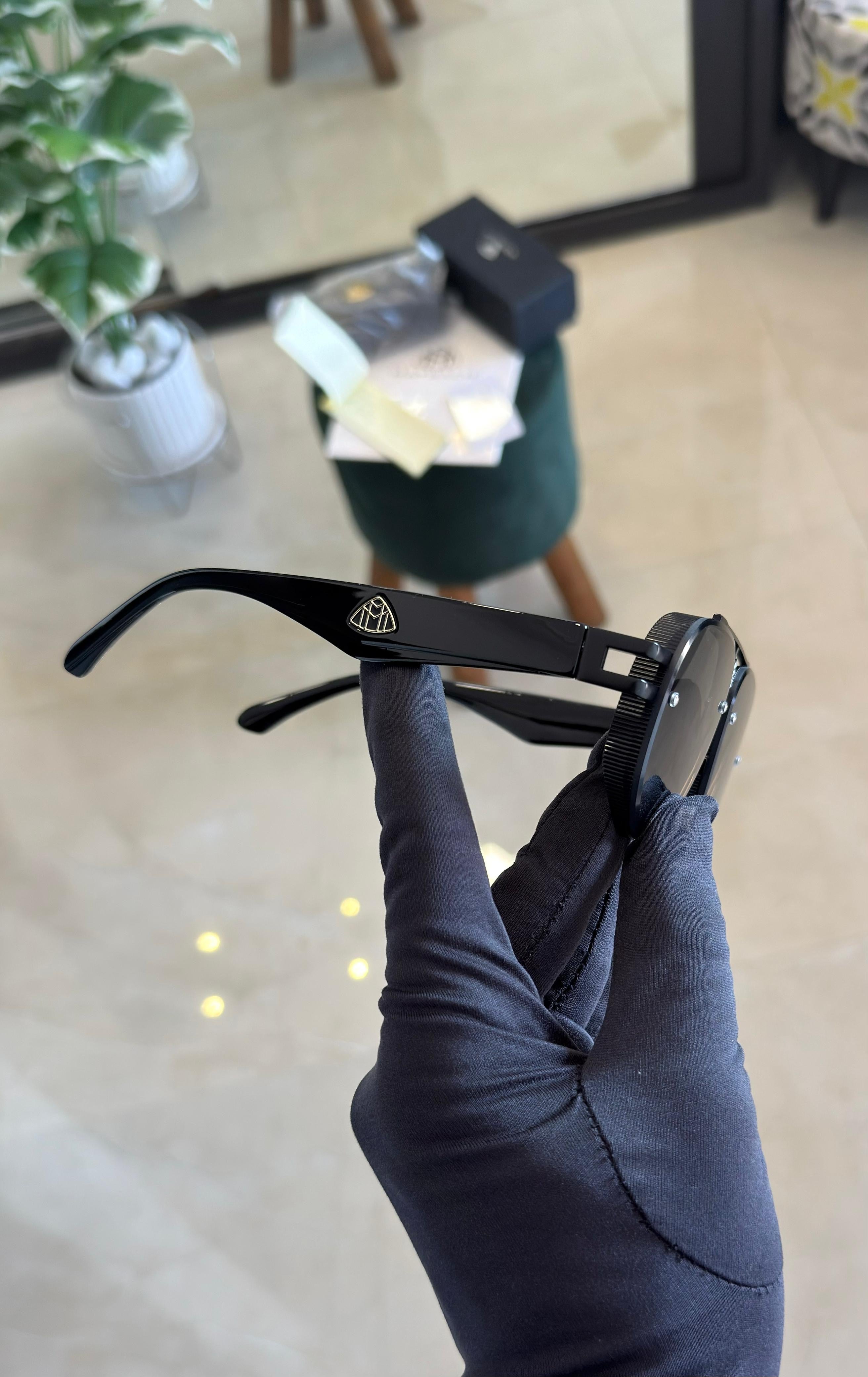 Maybach Shine Black Sunglasses