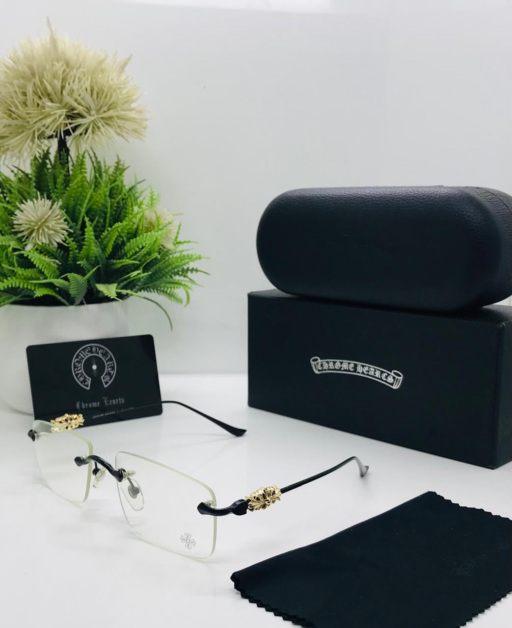 Chrome Heart Rimless Frame