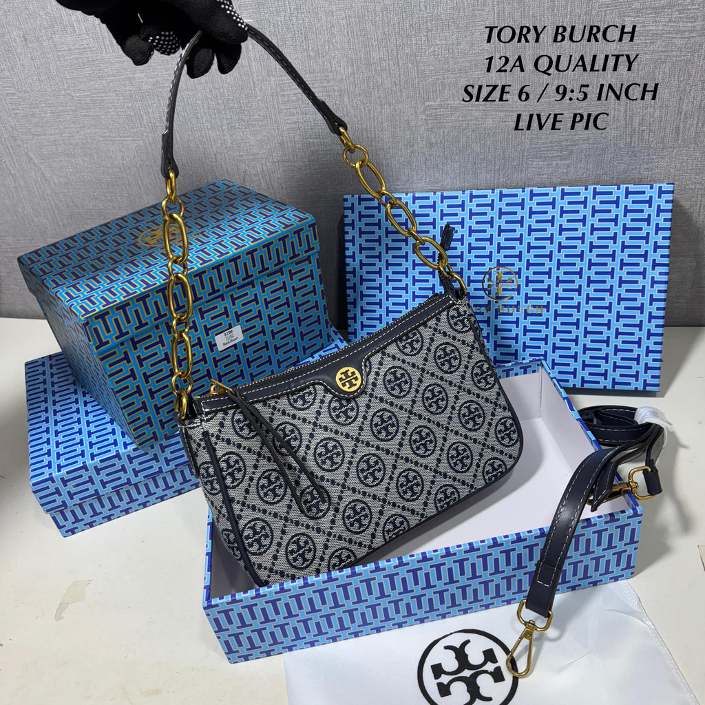Tory Burch T Monogram Jacquard Studio Bag