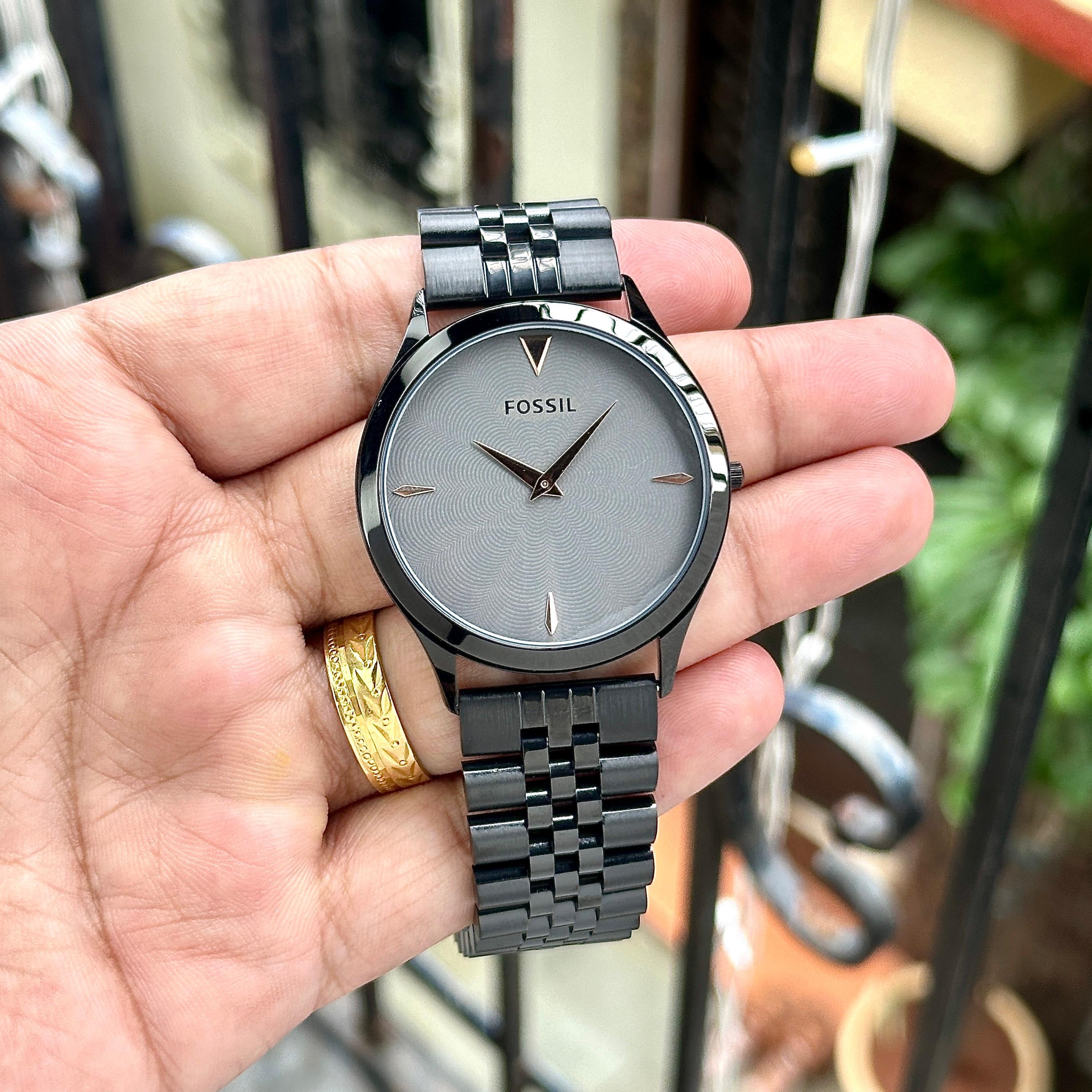 Fossil Clear Black Slim Series