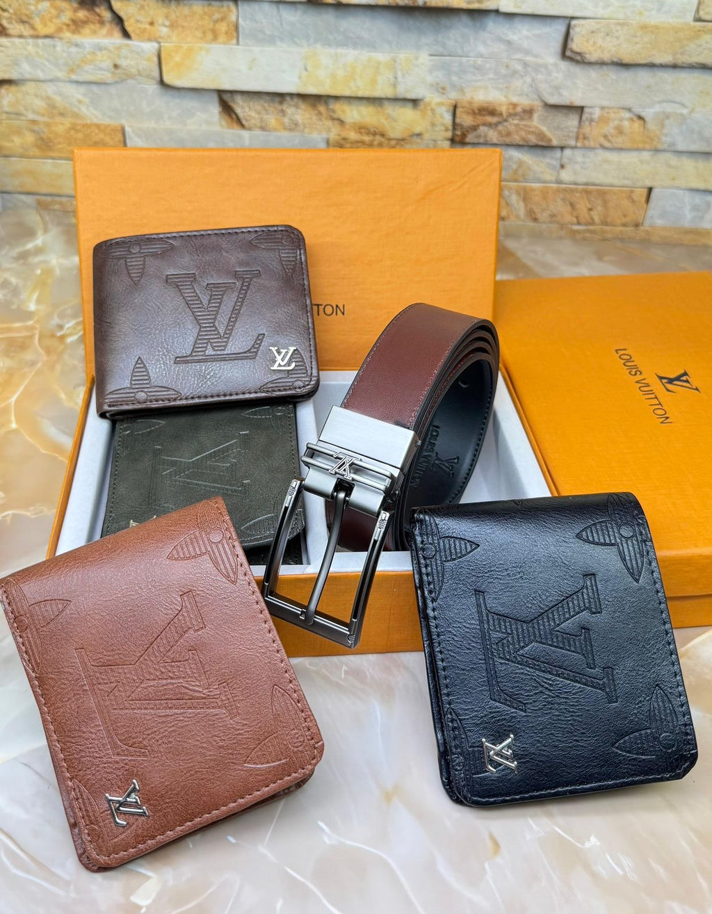 Louis Vuitton Wallet & Belt Combo