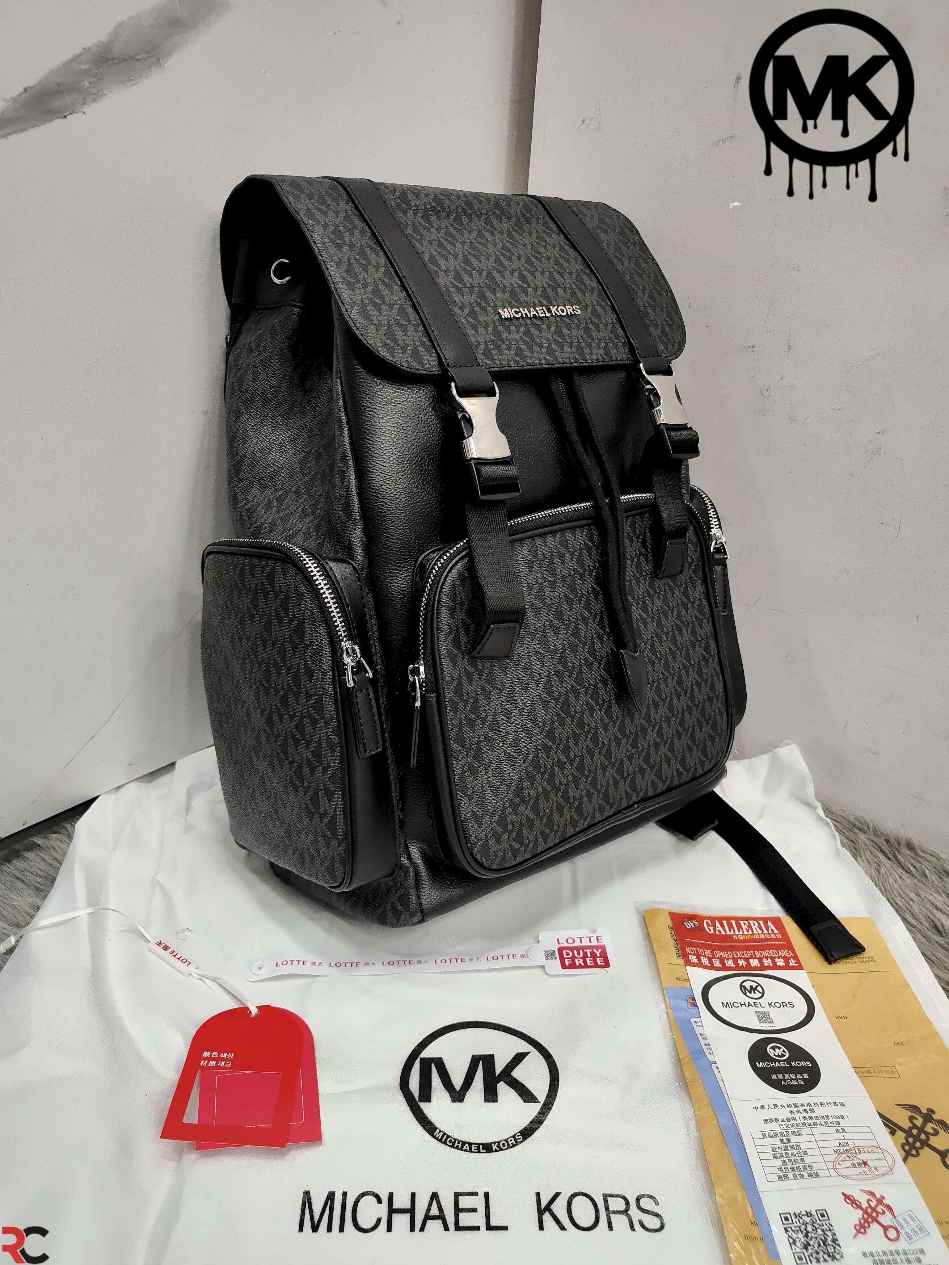 Michael Kors Cooper Logo Signature Canvas Backpack