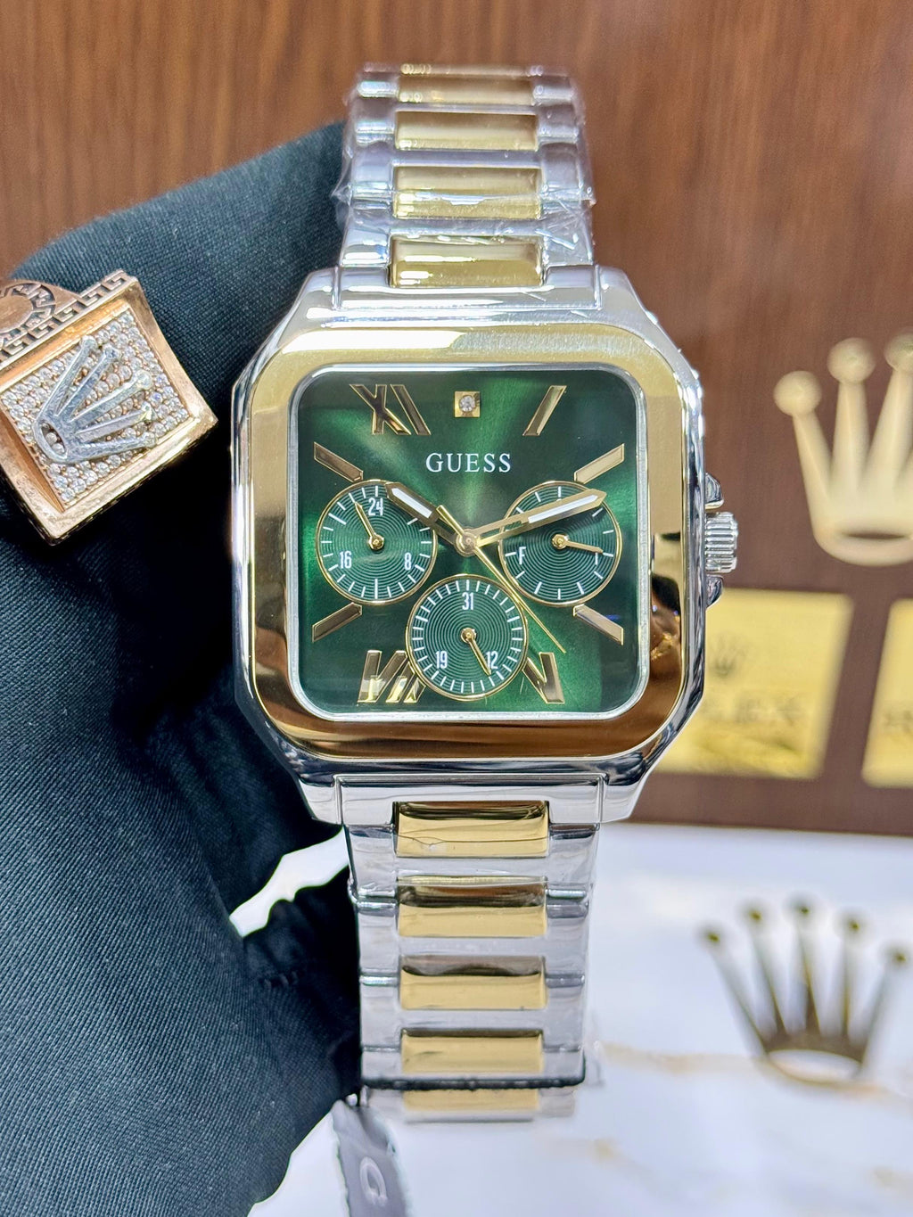 Guess Square Green Dial Edition