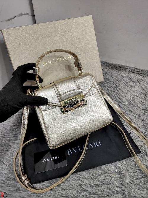 Bvlgari Serpenti Handle Top Handbag