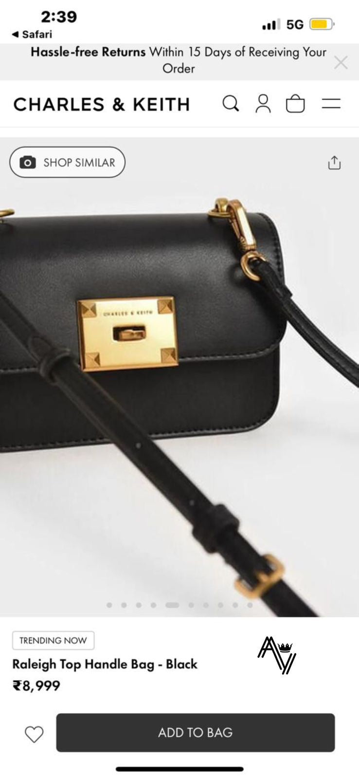 Charles Keith Handbag