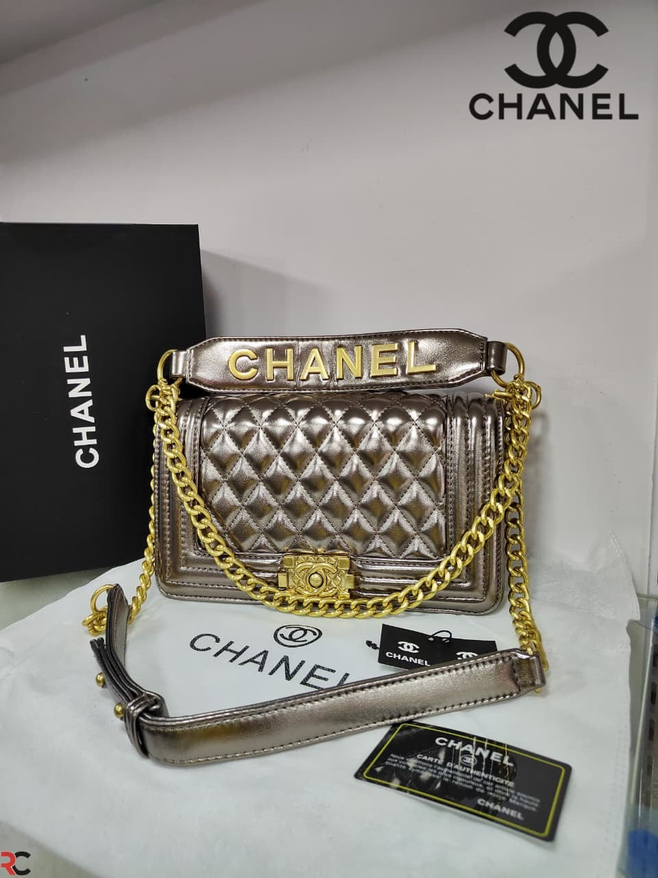 Chanel Leboy Diamond Cut Shoulder Bag