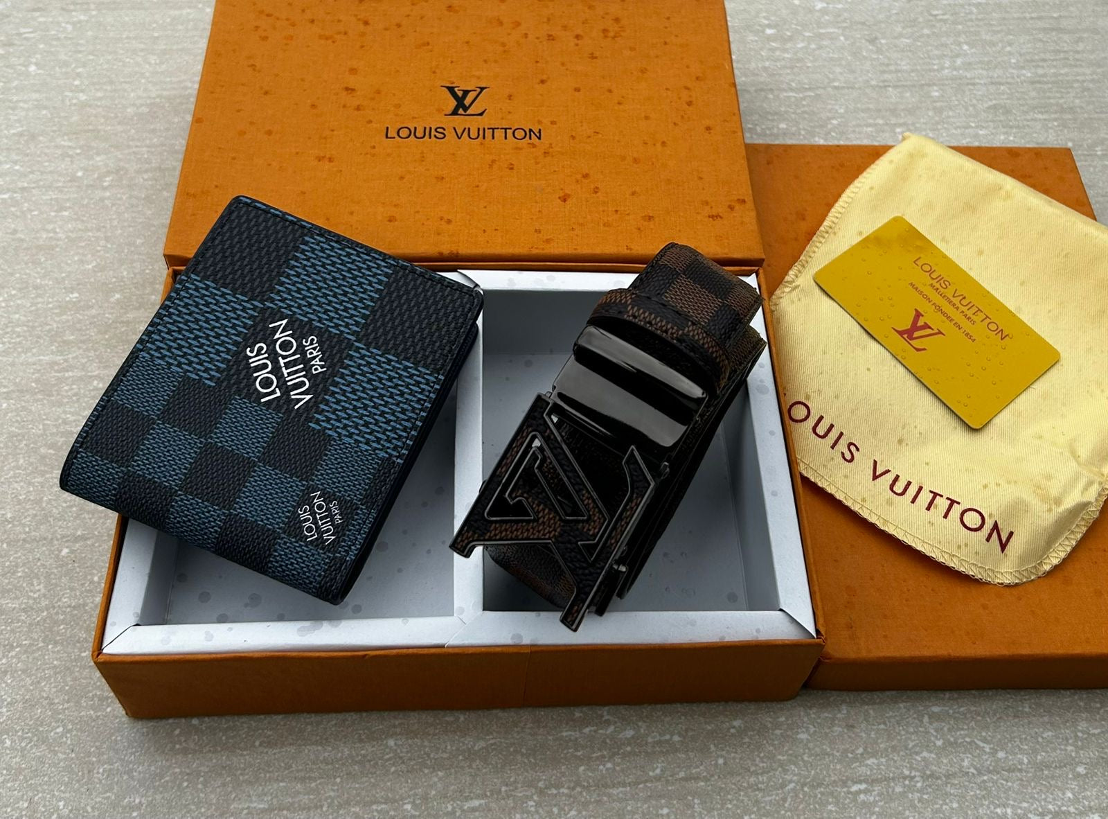 Louis Vuitton Wallet & Belt Combo