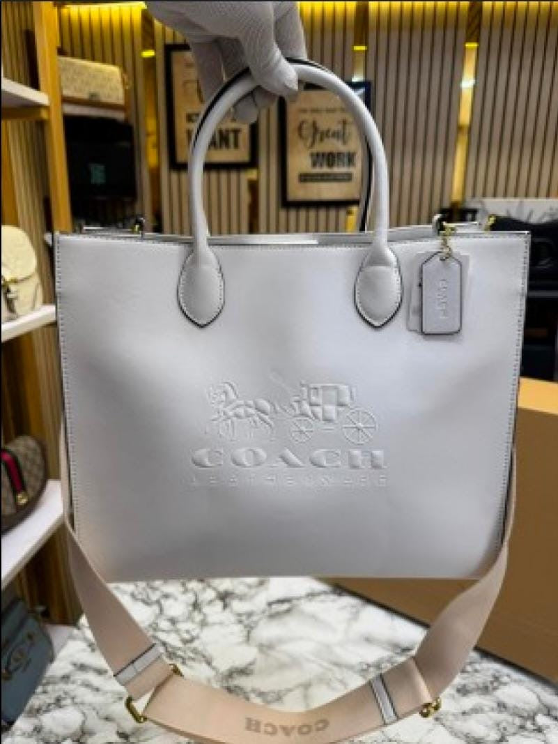 Coach Embossed Tote Bag