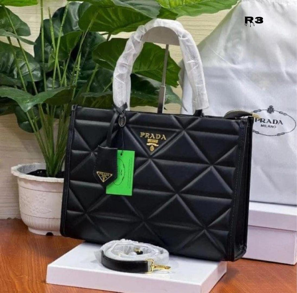 Prada Diamond Cut Tote Bag