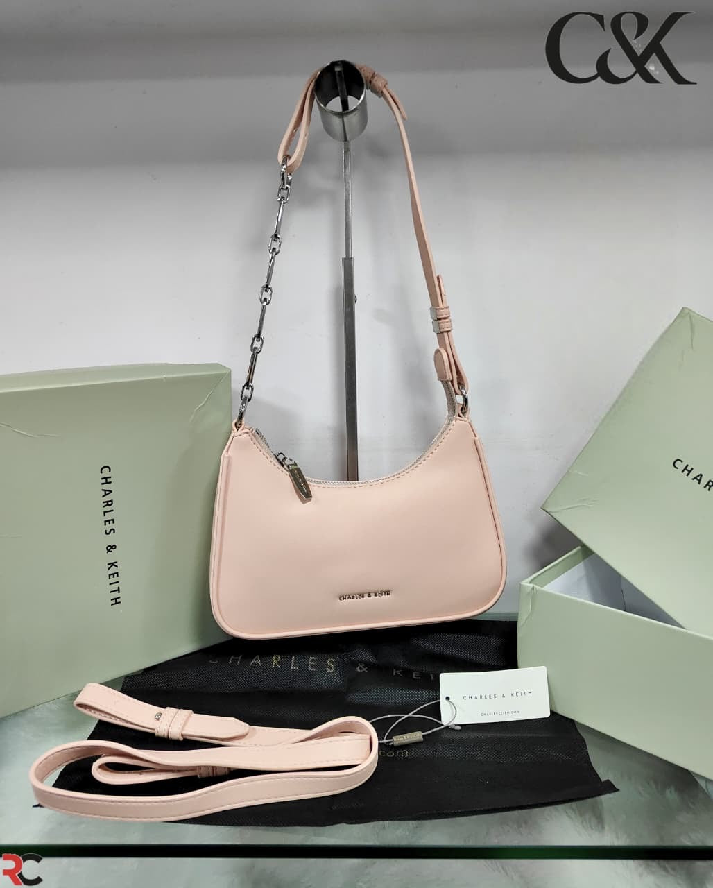 Charles & Keith Chain link Shoulder Bag