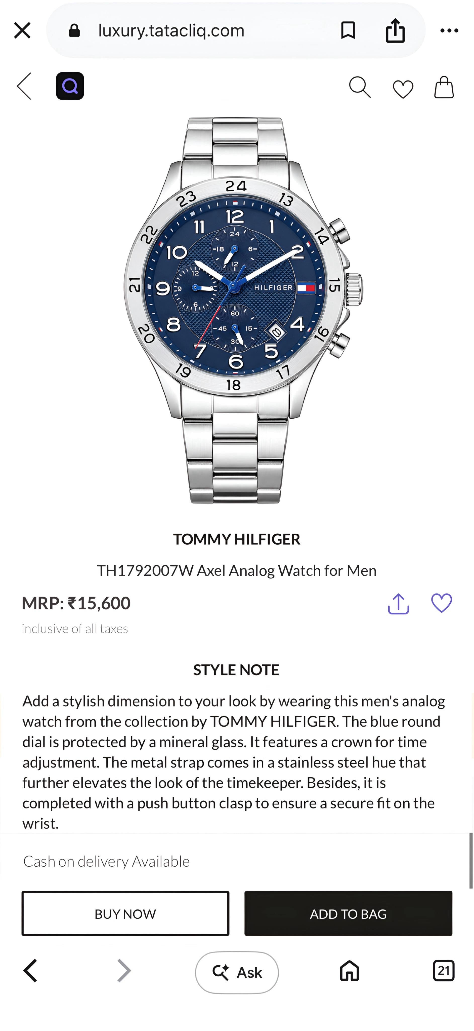 Tommy Hilfiger Axel Chronograph