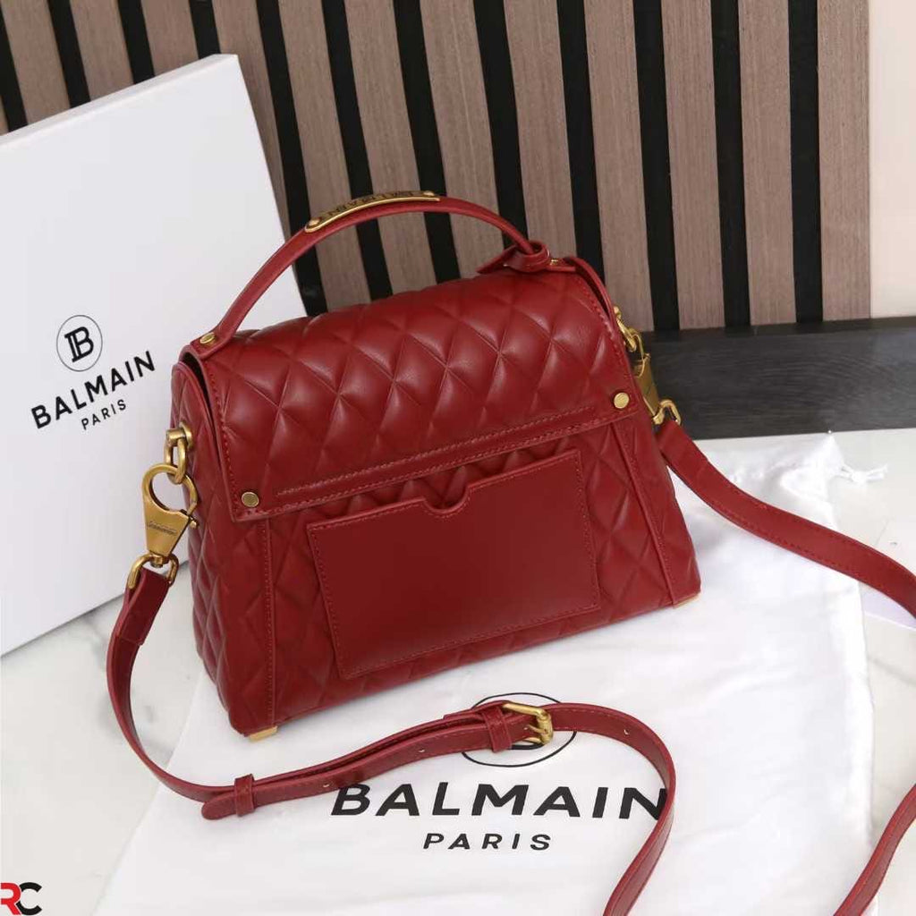 Balmain B-Buzz Glazed Dynasty Quilted Bag
