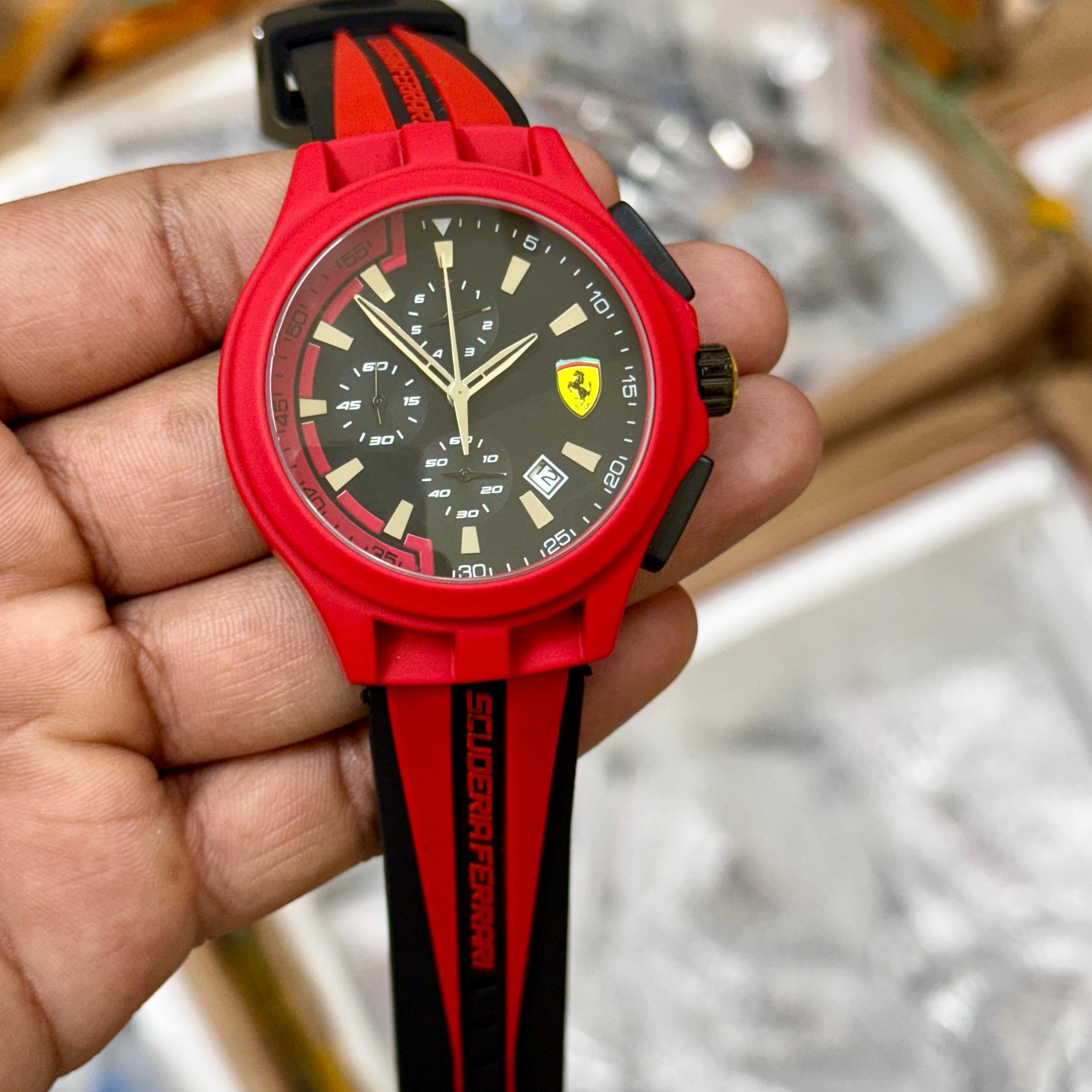 Scuderia Ferrari Red Rev Evo Chronograph
