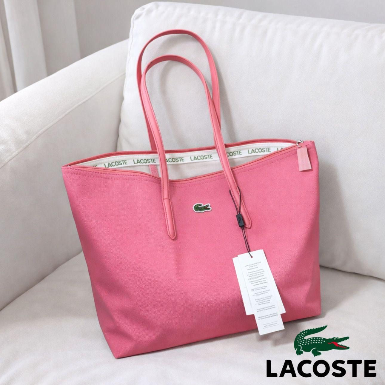 Lacoste Large Zip Tote Bag
