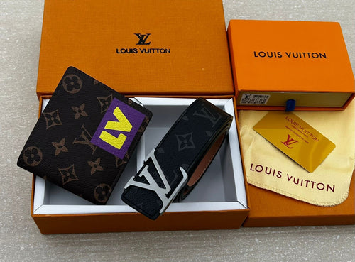 Louis Vuitton Wallet & Belt Combo