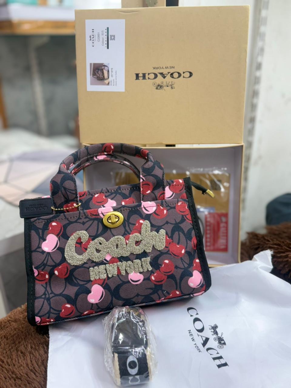 Coach Furry Mini Tote Bag