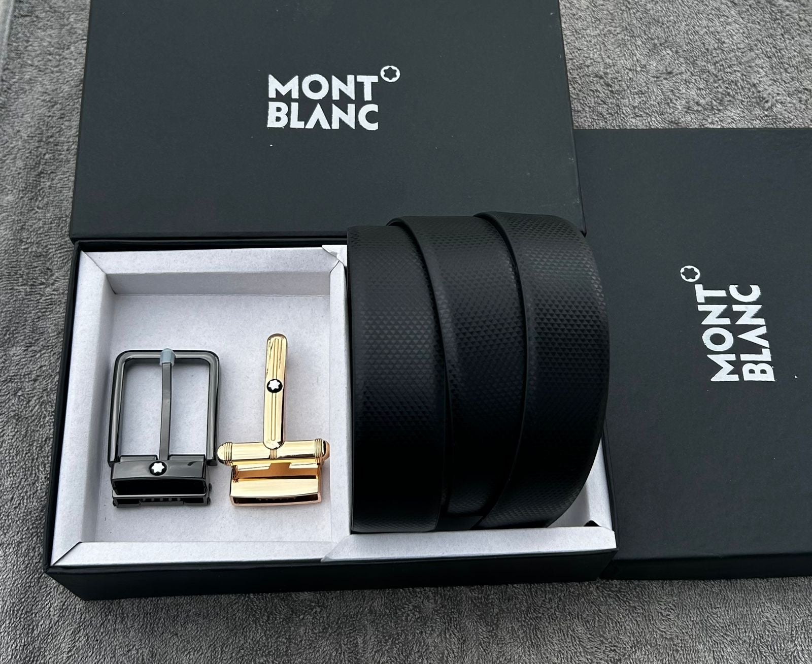 Mont Blanc Double Buckle Belt
