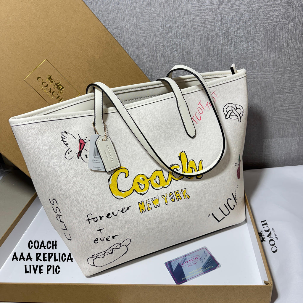 Coach Sketch Print Tote Bag