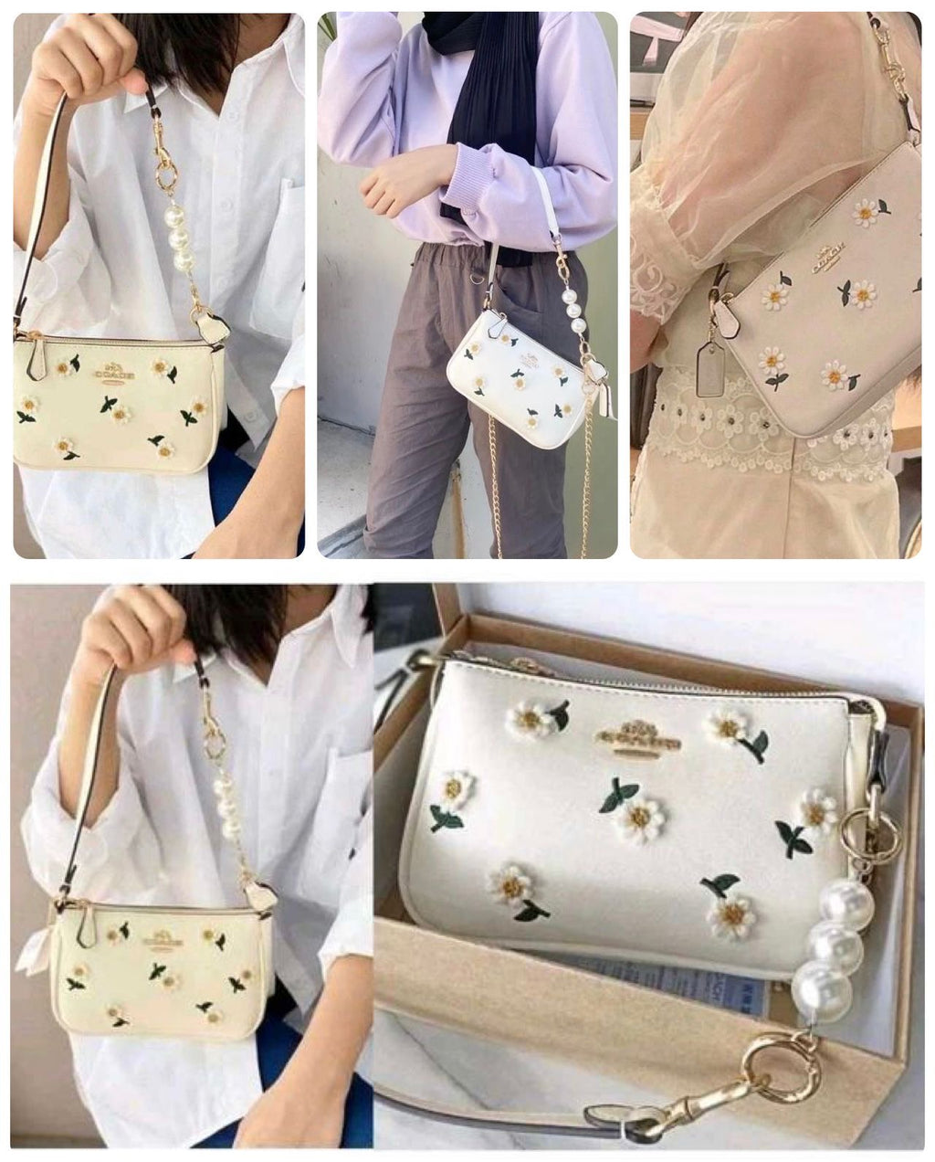 Coach Nolita Daisy Applique Bag
