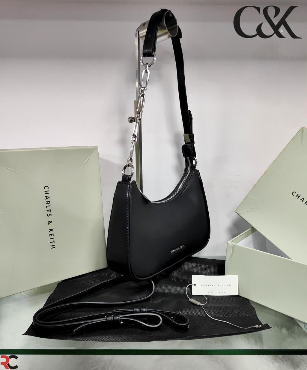 Charles & Keith Chain link Shoulder Bag